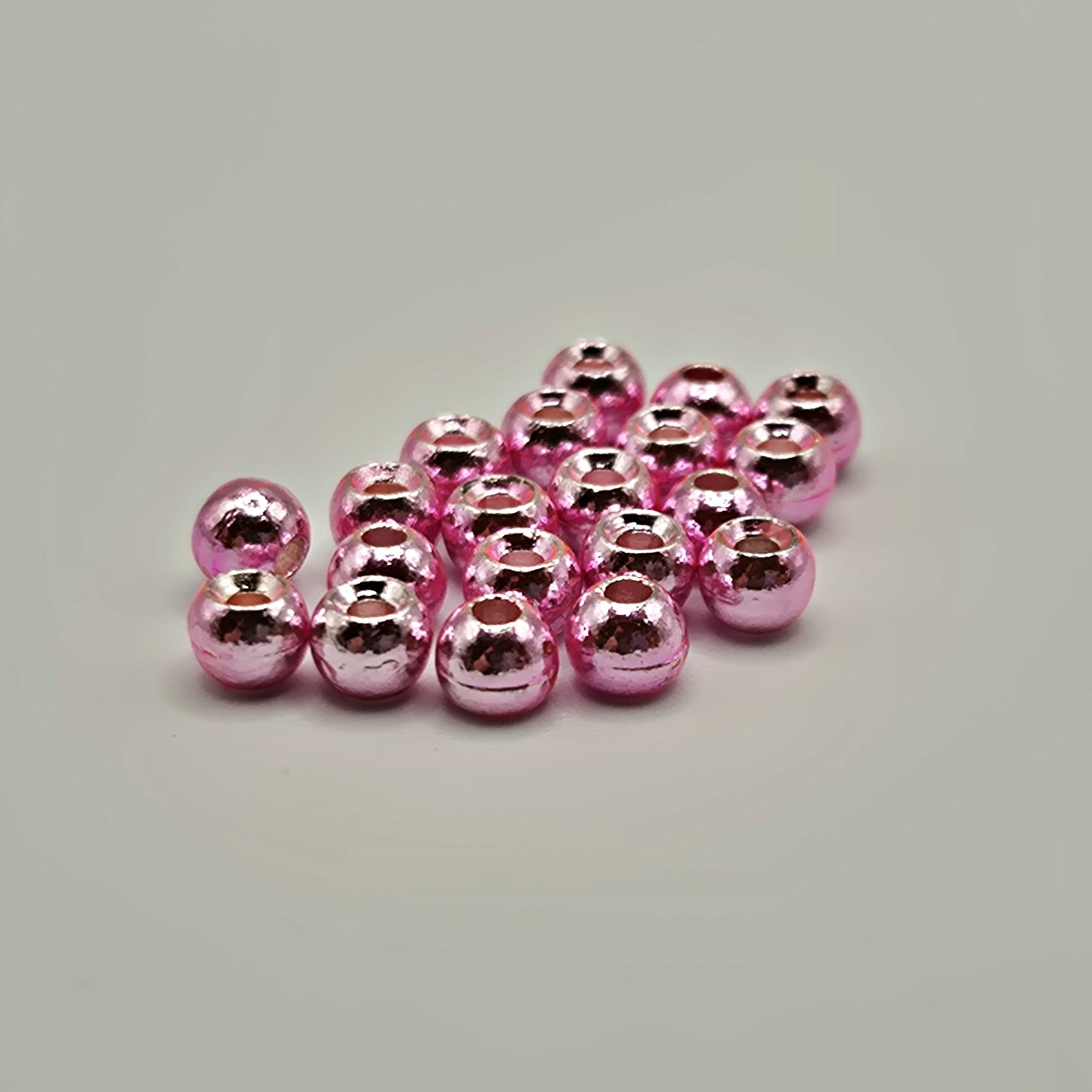 Tungsten Beads - Pink Counter Sunk