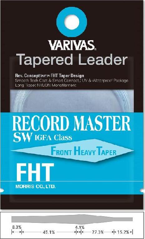 Varivas - Record Master Saltwater FHT Front Heavy Tapered Leader 12ft